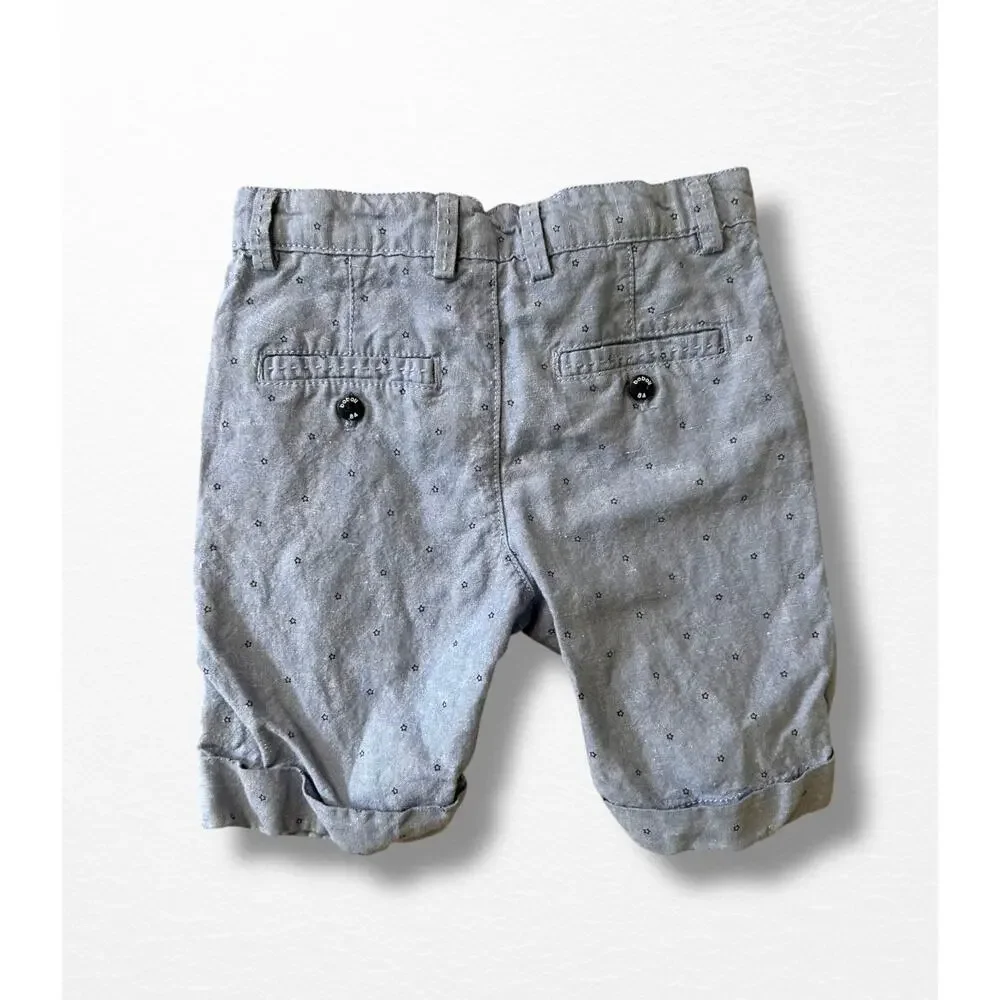 Boboli 3 Piece Linen Blend Shorts Set, Size 4